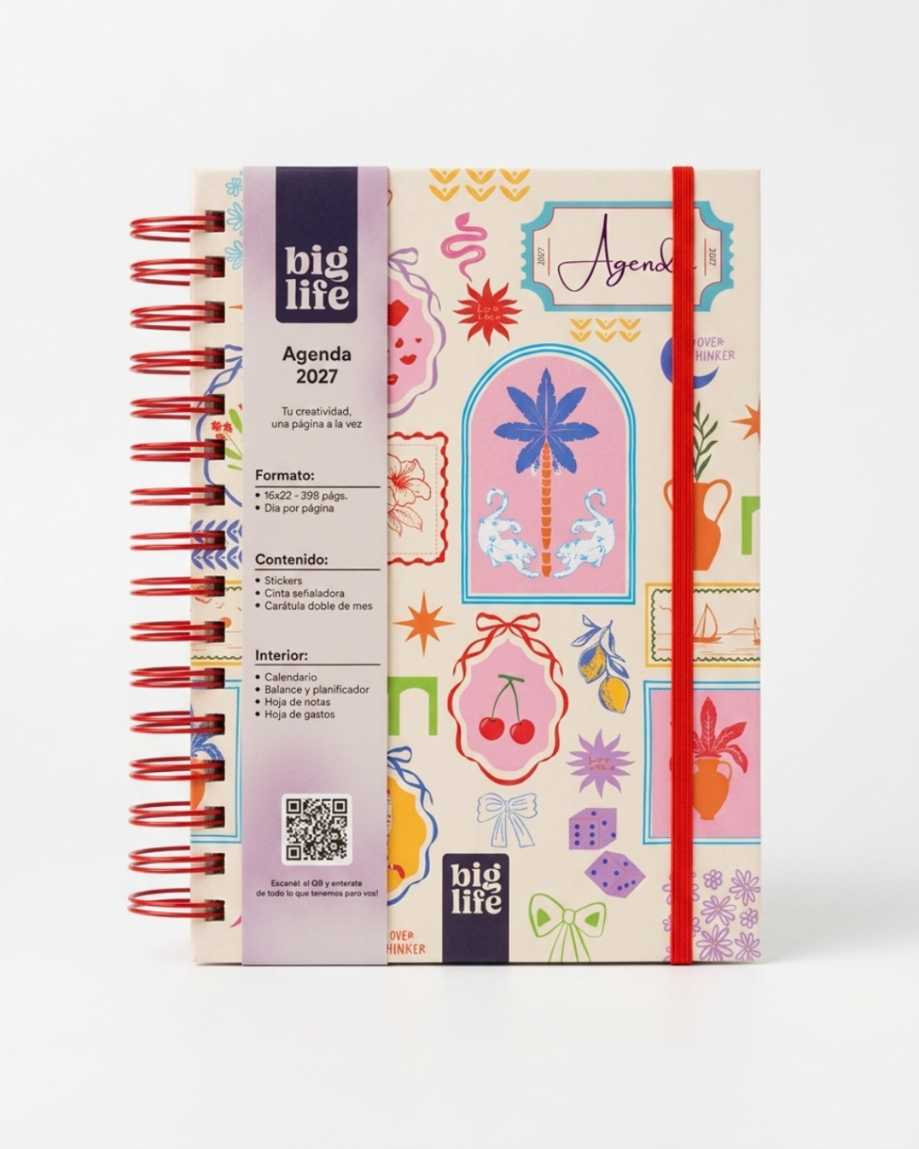 AGENDA N*7 DIARIA C/ESP.16X22cm.IPANEMA BIG LIFE